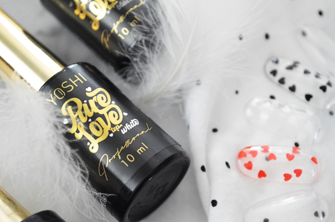 pure love yoshi top z drobinkami w kształcie serc